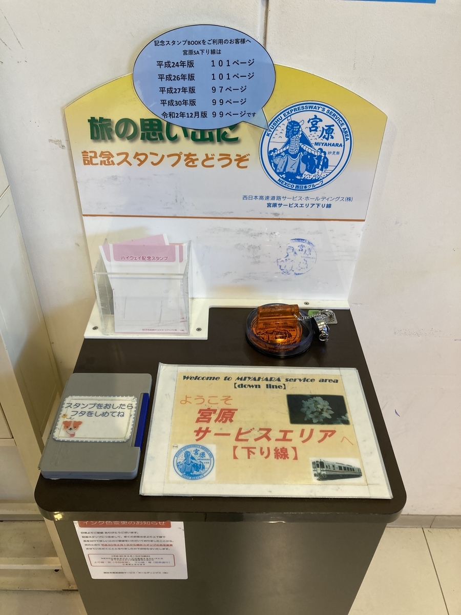 押印したハイウェイスタンプ（妙見祭）
