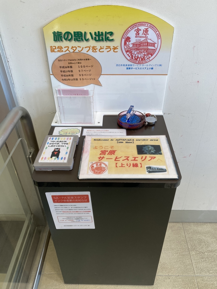 押印したハイウェイスタンプ(松浜軒)